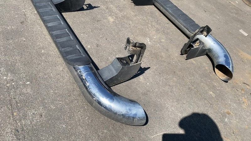 ⭕ 14-19 Silverado 1500 Crew PAIR Left & Right Running Board Nerf Bar Step Chrome