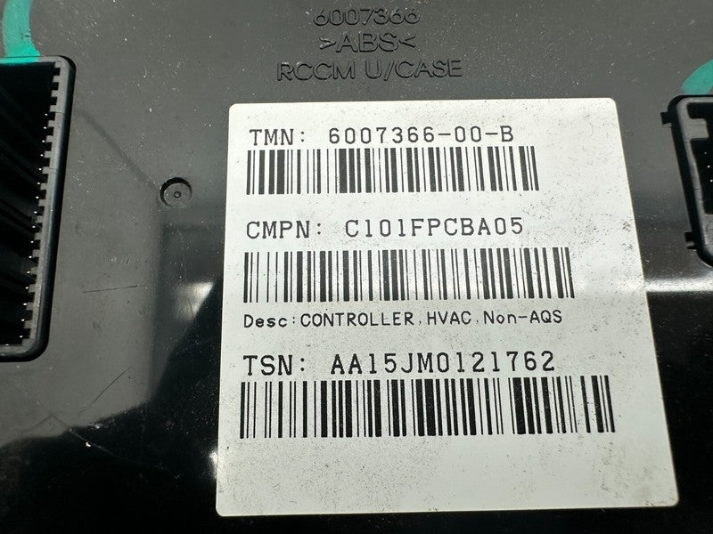 600736600B ⭕ 12-20 Model S A/C Heater Climate Control HVAC Controller Module 6007366-00-B