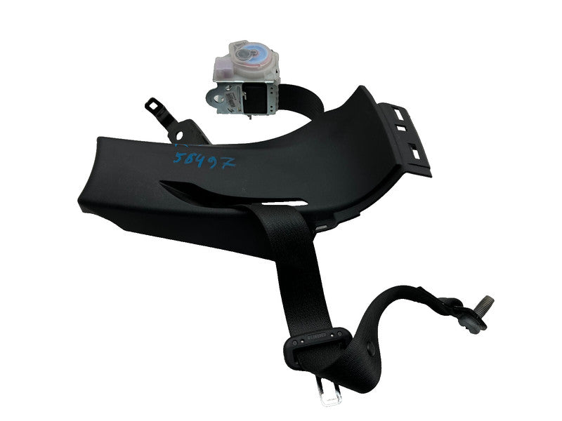 ⭕ 12-20 Model S Rear Left Seatbelt & Retractor w/ Mid C-Pillar Trim 10