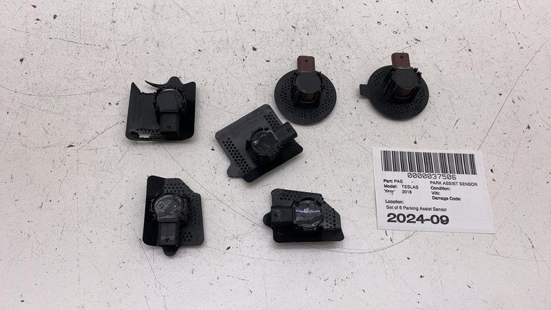 ⭕ 16-20 Tesla Model S SET of 6 Bumper Ultrasonic Parking Sensor PDC 11