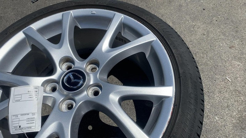 9965277070 ⭕ 13-15 Mazda MX-5 Miata Set of 4 17" Wheel Rim (5 Y Spoke) w/ Tire 9965277070