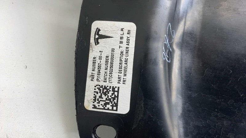 169455700E ⭕ 24-25 Model 3 Front Right Wheel Fender Liner Splash Shield Guard 1694557-00-E