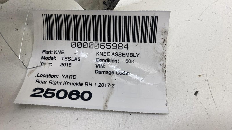 ⭕ 17-23 Tesla Model 3 Rear Left Spindle Knuckle w/ Dust Shield AWD 104