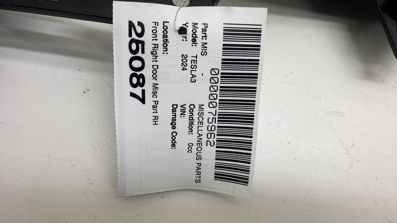176919301B ⭕24-25 Model 3 Front Passenger Side Door Inner Closeout Panel Right 1769193-01-B