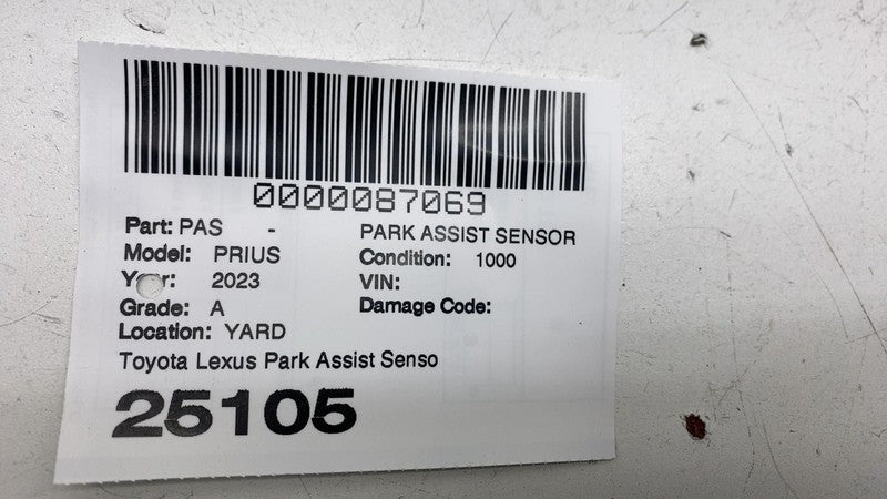 89341K0060 ⭕23-24 Toyota Prius Rear Bumper PDC Parking Assist Sensor Silver 1L0 89341-K0060