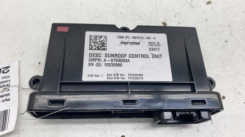 ⭕ 16-20 Model S MS Sunroof Controller Moon Roof Control Module Unit 10