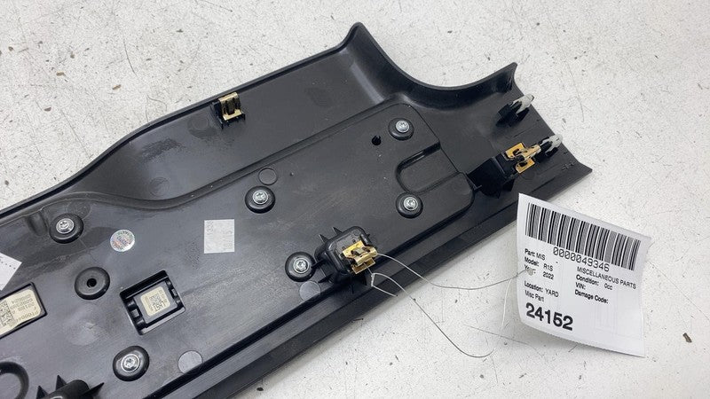 2022-2024 Rivian R1S Rear Left Door Sill Plate Step Scuff Trim Cover Guard Black