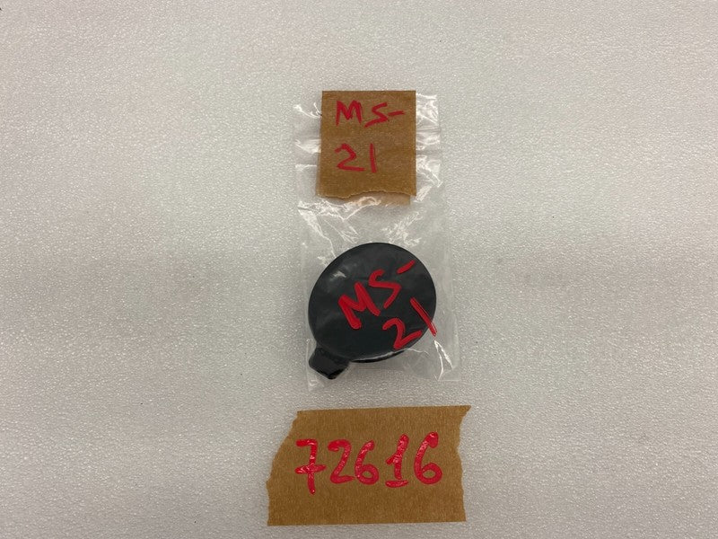 156468800A ⭕ 21-23 Model S MS Front Bumper Towing Eye Tow Hook Cap Cover Black 1564688-00-A