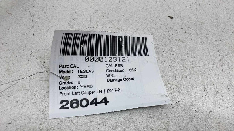 Caliper TESLA MODEL 3 Left 22