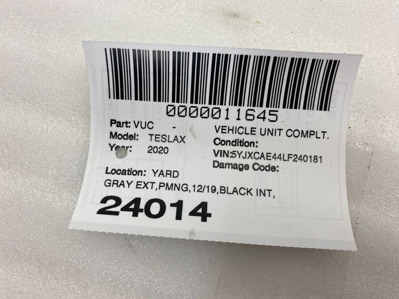 ⭕ 2016-2020 Tesla Model X MX Front 1st Row Seat Track Frame Rail Trim 