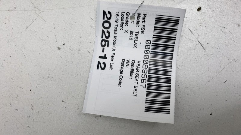 ⭕ 16-19 Model X MX Rear Left or Right 2nd Row Seat Belt & Retractor 10
