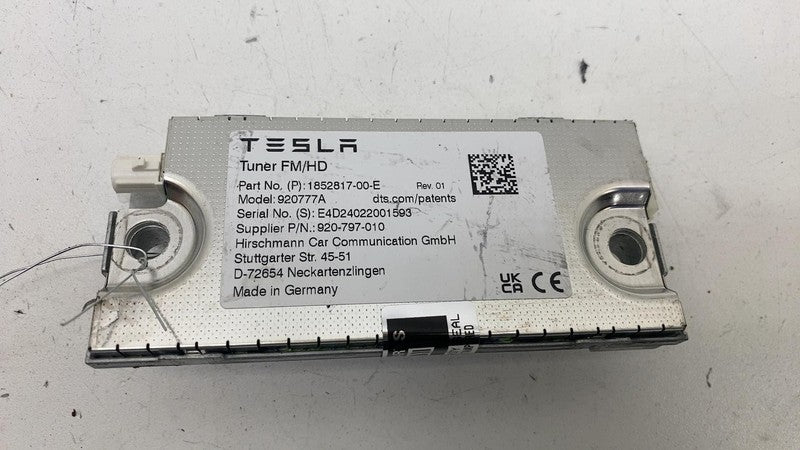 185281700E ⭕ 24-25 Tesla Model 3 M3 Radio Tuner Module FM/HD OEM 1852817-00-E Model 920777A