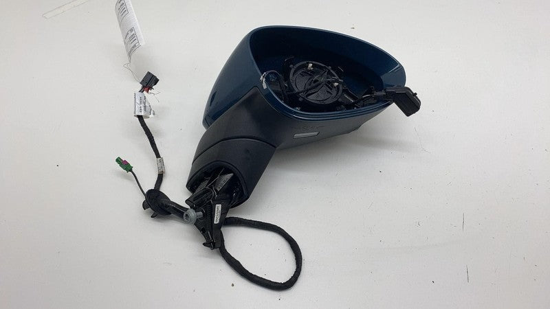 2225.6166BG5D ⭕ 19-23 Cayenne Right Power Folding Door Mirror w/ Blind Spot Blue RH (No Glass)