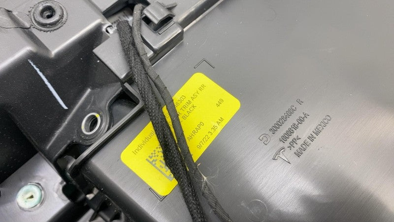 1608618-00-A ⭕ 21-23 Model 3 Rear Passenger Interior Door Panel Trim Card Right 1608618-00-A