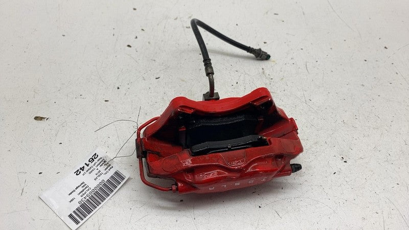 ⭕ 2012-2020 Tesla Model S Rear Caliper Red w/ Brake Hose Line Left 104