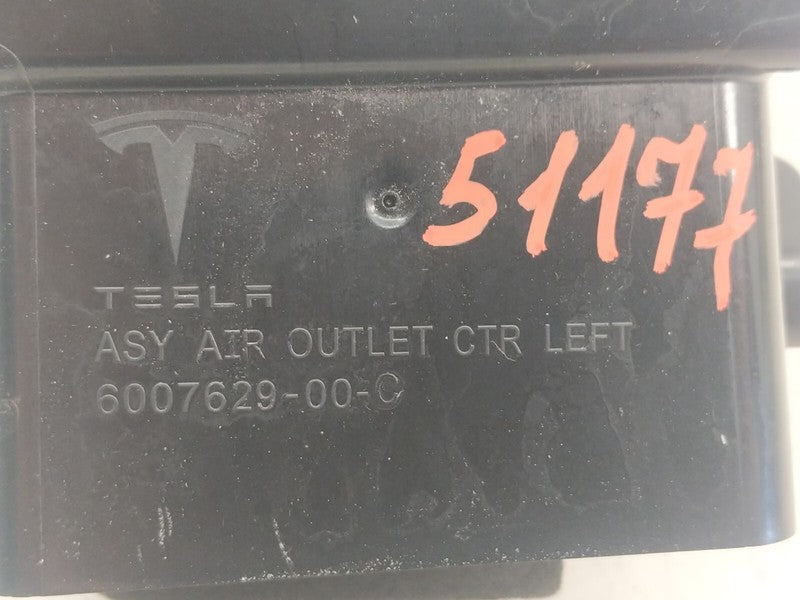 ⭕ 12-20 Model S Driver Side Dash Air Vent Outlet Duct Center Left 6007