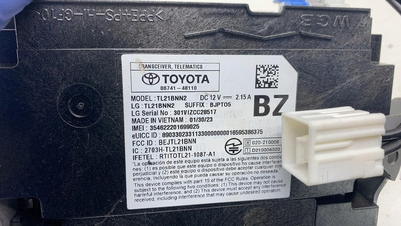 8674148110 ⭕ 2023 Toyota Prius Transceiver Telematics Control Module w/ Bracket 86741-48110