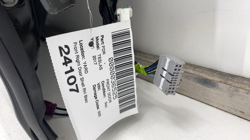 ⭕ 2016-2020 Tesla Model S Front Right Door Panel Shell Black - PBSB 60