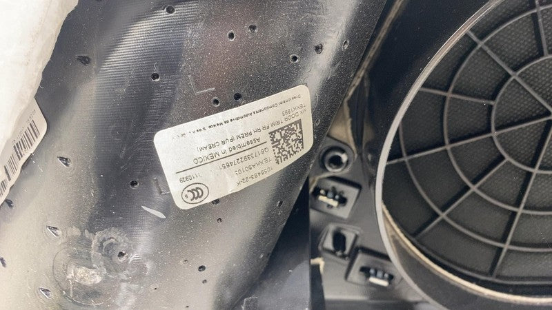 ⭕ 16-20 Tesla Model X Front Passenger Side Door Panel Trim Card Right 