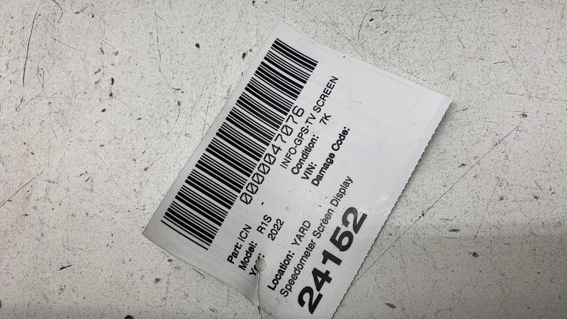 2022-2024 Rivian R1T R1S Dash Speedometer Instrument Cluster Display S