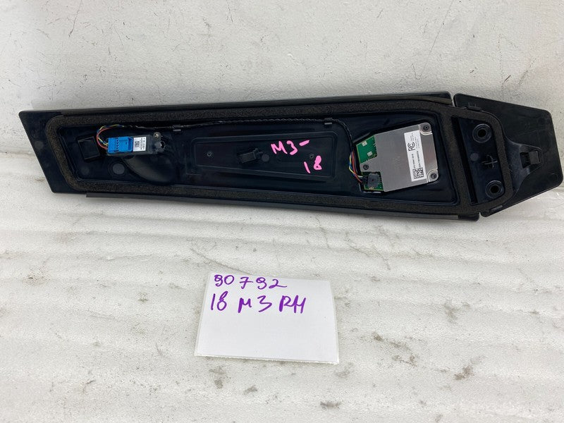 110044100B ⭕17-23 Model 3 Right B-Pillar Applique Glass Trim Molding w/ Camera 1100441-00-B
