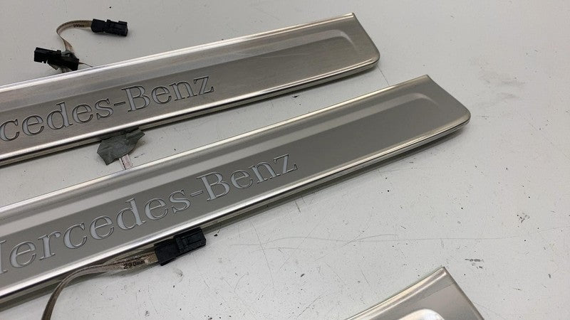 ⭕2022 Mercedes Benz EQS450+ Front & Rear Left & Right Door Sill Plate 