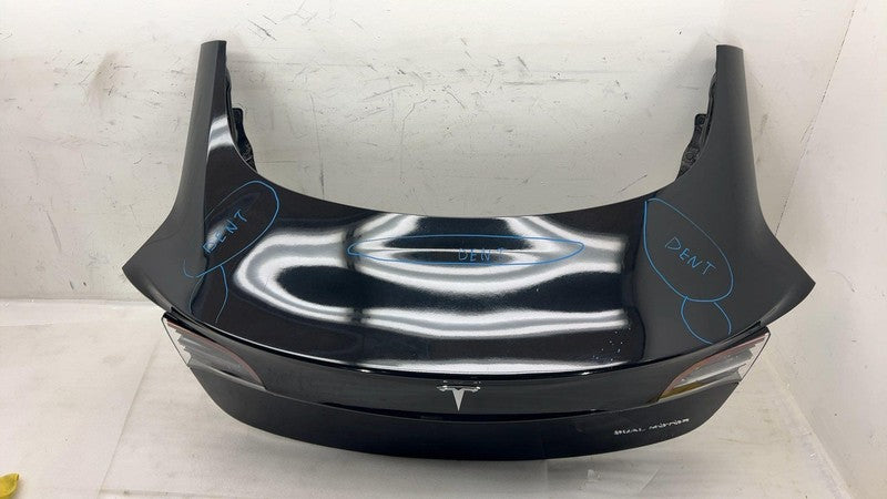 ⭕ 17-20 Tesla Model 3 Trunk Tailgate Liftgate Decklid Shell Panel Blac