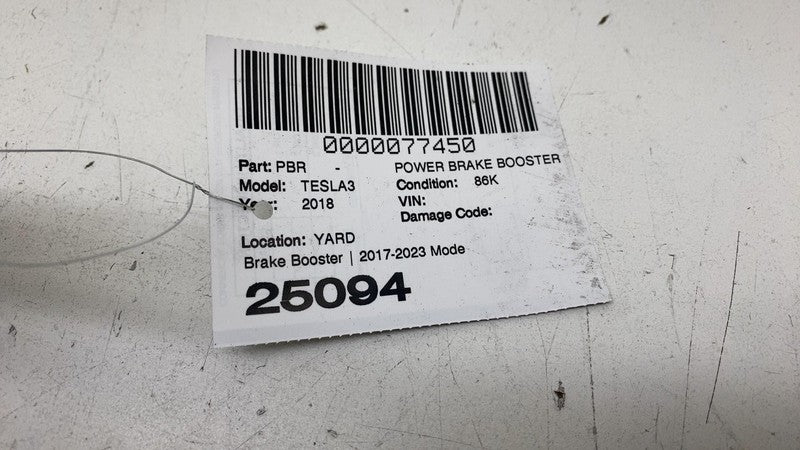 ⭕ 2017-2023 Model 3 Power Brake Booster Master Cylinder & Reservoir 10