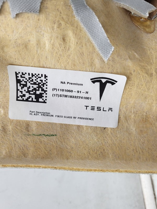 ⭕ 17-20 Model 3 Premium Panoramic Headliner Fixed Glass Roof Type 1101