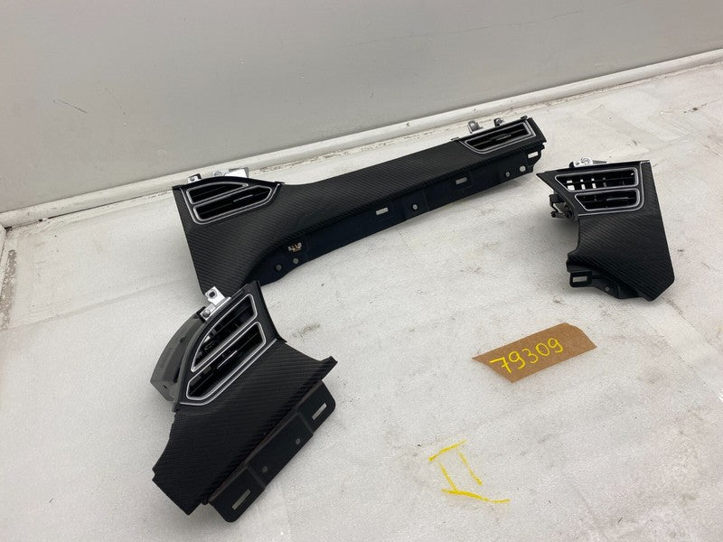 ⭕ 2012-2020 Tesla Model S Dashboard SET of Air Vent Outlet Center + Le