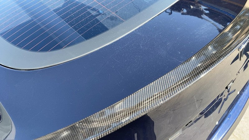 ⭕12-15 Model S Liftgate Trunk Lid Tailgate Hatch Shell Blue PMMB w/ Window Glass