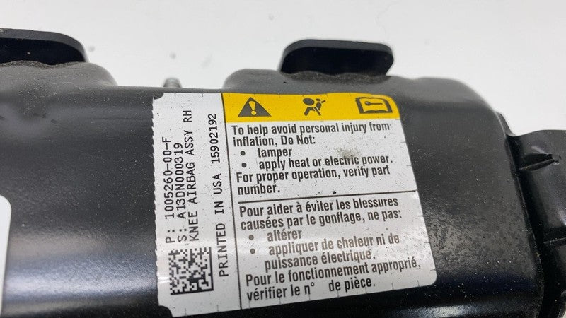 100526000F 2012-2015 Tesla Model S Front Passenger Side Lower Knee Airbag Right RH Assembly