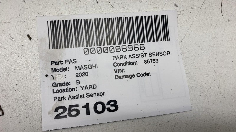 ⭕ 14-24 Maserati Ghibli Front Bumper PDC Parking Distance Assist Senso