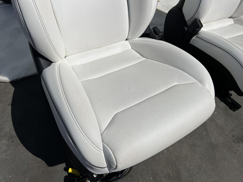 ⭕ 16-20 Tesla Model S Left & Right Front Bucket + Rear 2nd Row Seat Perforated