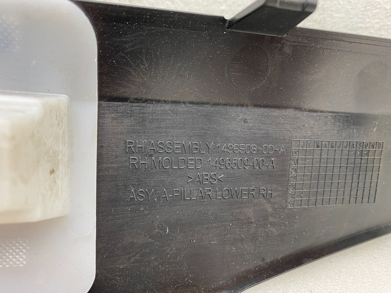 1496509 00 A ⭕16-20 Model X Front Passenger Side A-Pillar Trim Cover Lower Right 1496509-00-A