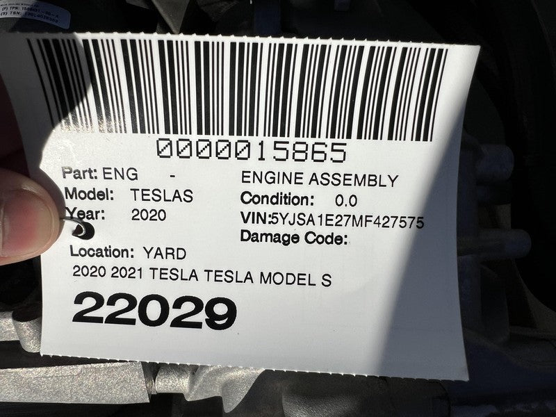 1037000-20-A ⭕ 2020 2021 Tesla Tesla Model S X Rear Drive Unit Electric Motor 1037000-20-A