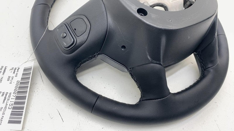 7FG851X7AE ⭕ 2025 Ram 1500 Steering Wheel Black Leather 5th Gen w/ Switch Button 7FG851X7AE