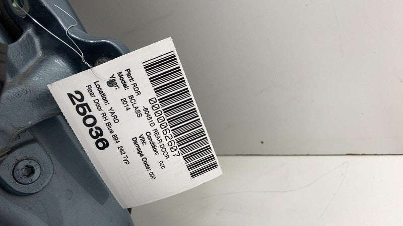 ⭕ 2014-2015 Mercedes-Benz B Electric Drive Rear Passenger Door Right Blue - 894