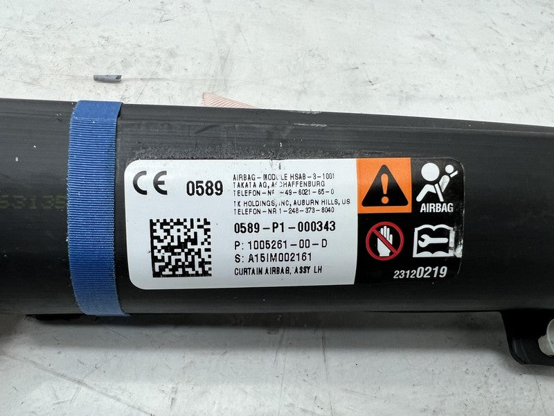 ⭕ 12-20 Tesla Model S Driver Side Roof Curtain Safety Airbag Left 1005