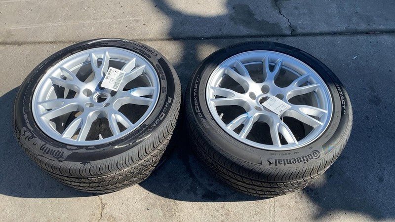 2021-2023 Tesla Model S PAIR of Rear Wheel Rim 19" w/ Continental Tire 285/40R19