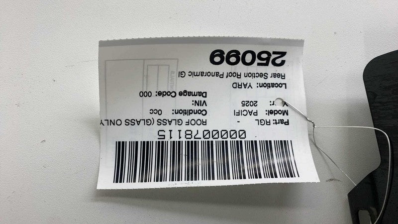 30024778A ⭕ 2024-2025 Chrysler Pacifica Rear Section Roof Panoramic Glass 30024778A