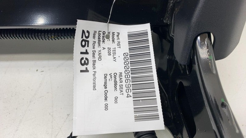 ⭕ 25-26 Tesla Model Y Rear Left & Right 2nd Row Seat Black Perforated 