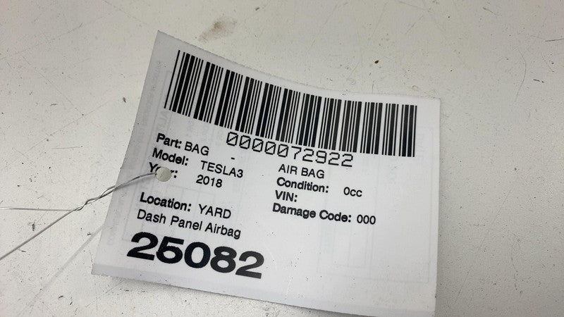 107782300F ⭕ 2017-2023 Tesla Model 3 Y Front Passenger Side Dash Airbag Right 1077823-00-F