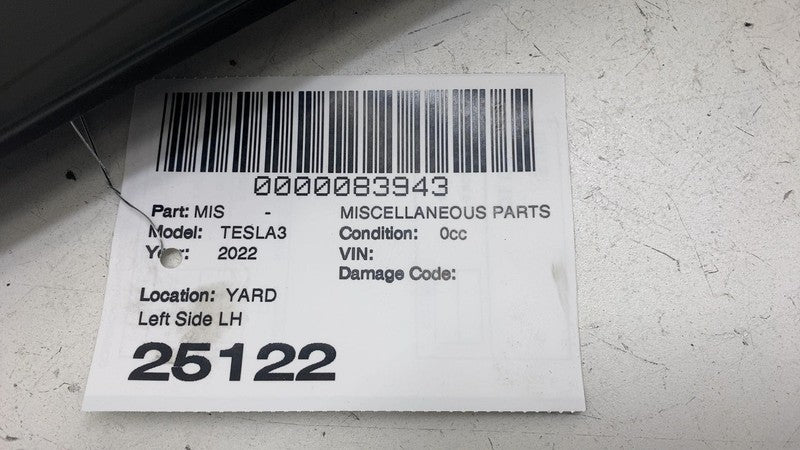 1100437-00-E ⭕ 2017-2023 Tesla Model 3 Left B-Pillar Applique Glass Trim Molding 1100437-00-E