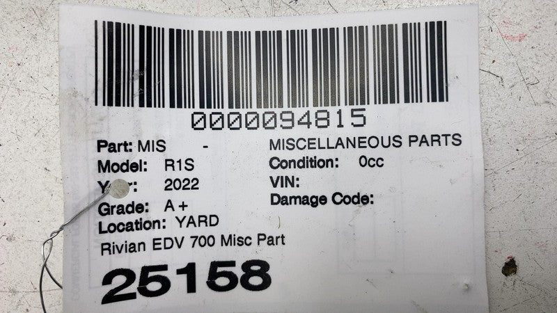 ⭕ 2022 Rivian EDV-700 Truck Rear Corner Radar Blind Spot Radar Unit PT