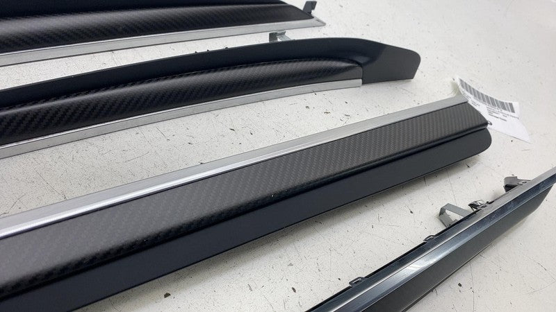 ⭕ 21-23 Model X Front & REAR Door CARBON FIBER TRIM 1661564-00-C / 164