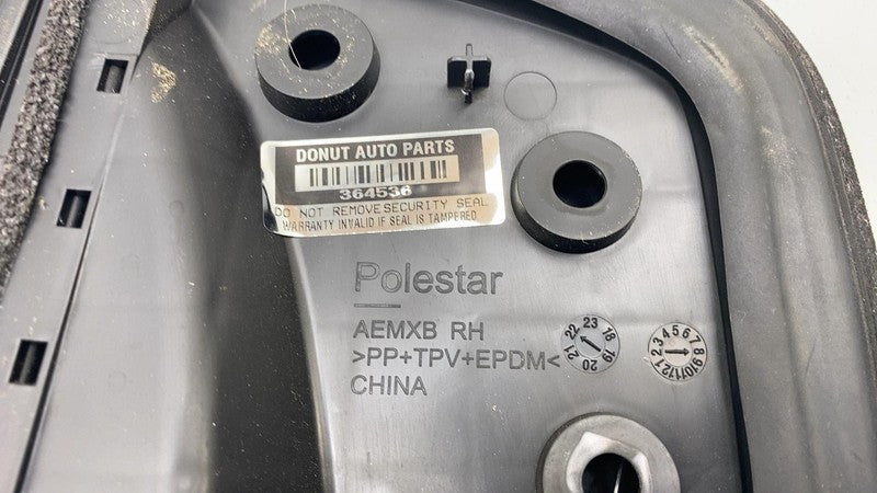 31689731 ⭕ 21-23 Polestar 2 Rear Right Door Window Weatherstrip w/ Trim Molding 31689731