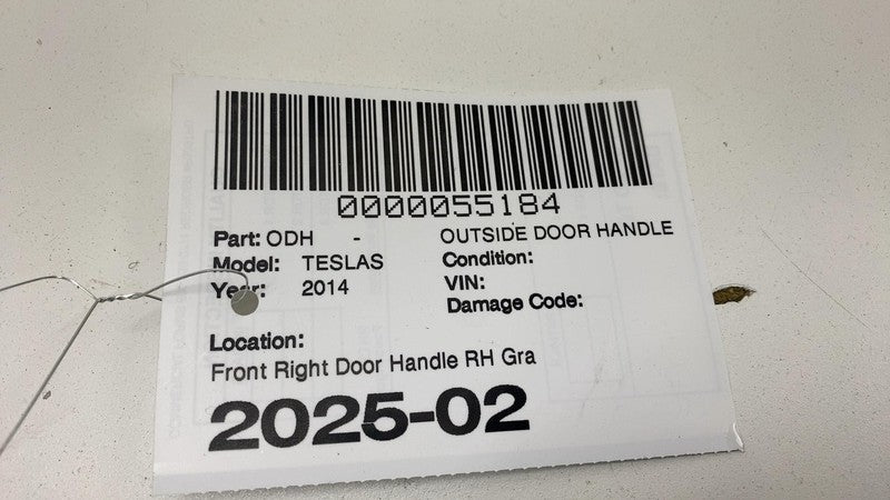 2012-2015 Tesla Model S MS Front Passenger Side Exterior Door Handle Outer Right
