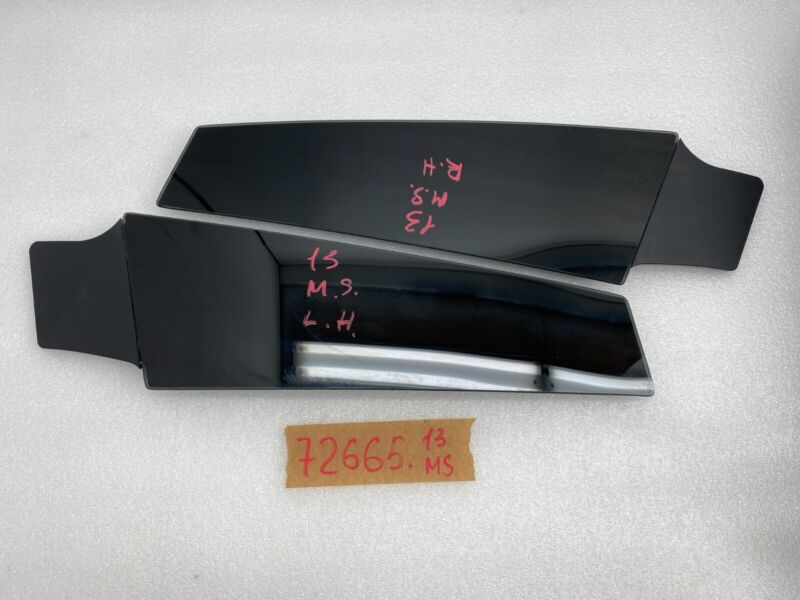 14942 ⭕ 12-15 Tesla Model S Left and Right Side B-Pillar Molding Applique Glass Trim