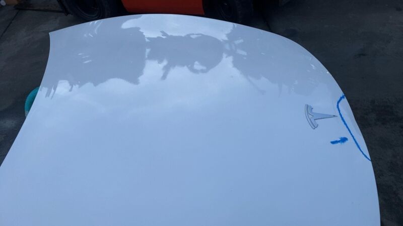 2017-2023 Tesla Model 3 M3 Front Hood Bonnet Shell Panel Cover Assy White - PPSW